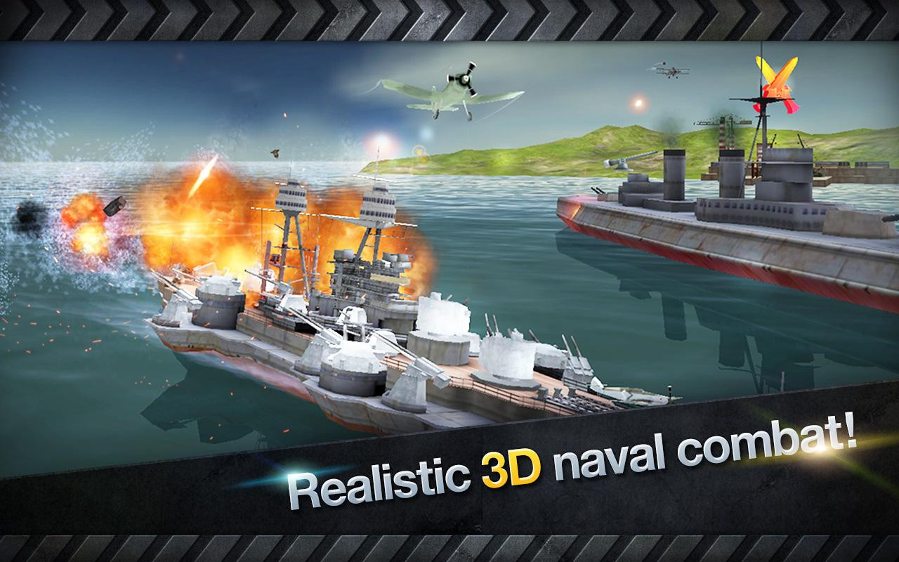 WARSHIP BATTLE:3D World War II - кадр 13