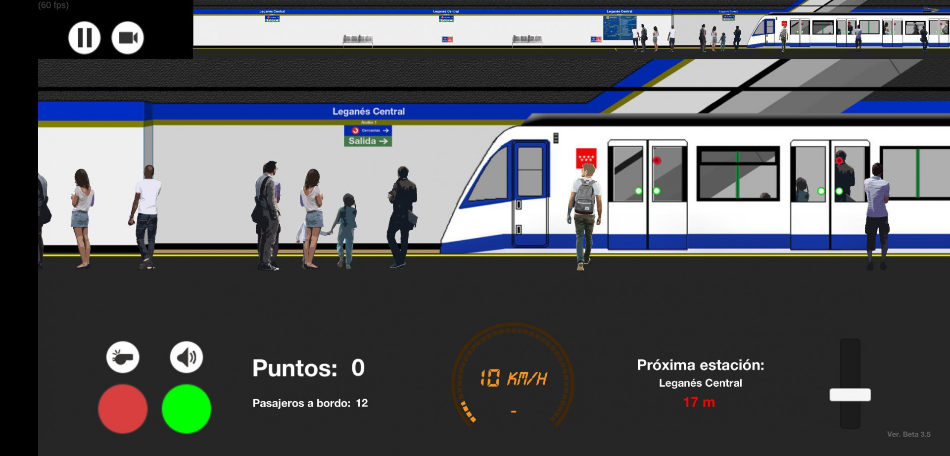 Metro Madrid 2D Simulator (itch) - кадр 6