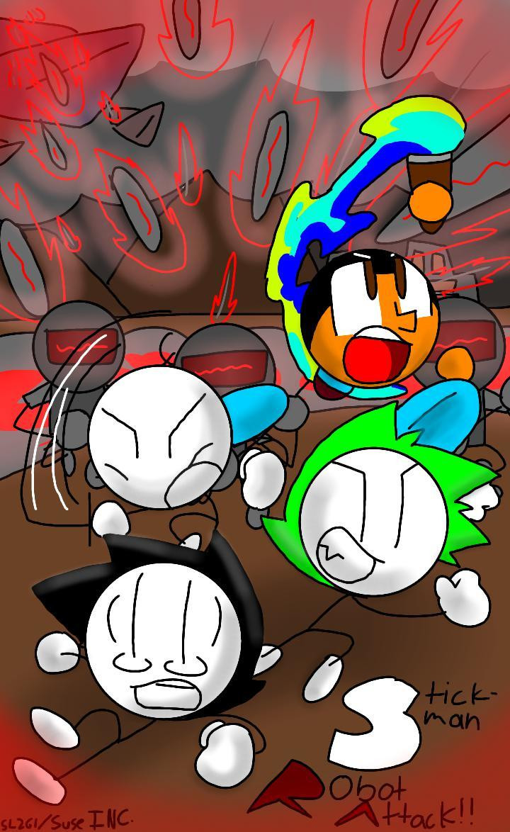 Stickman: Robot Attack! (itch) - кадр 1