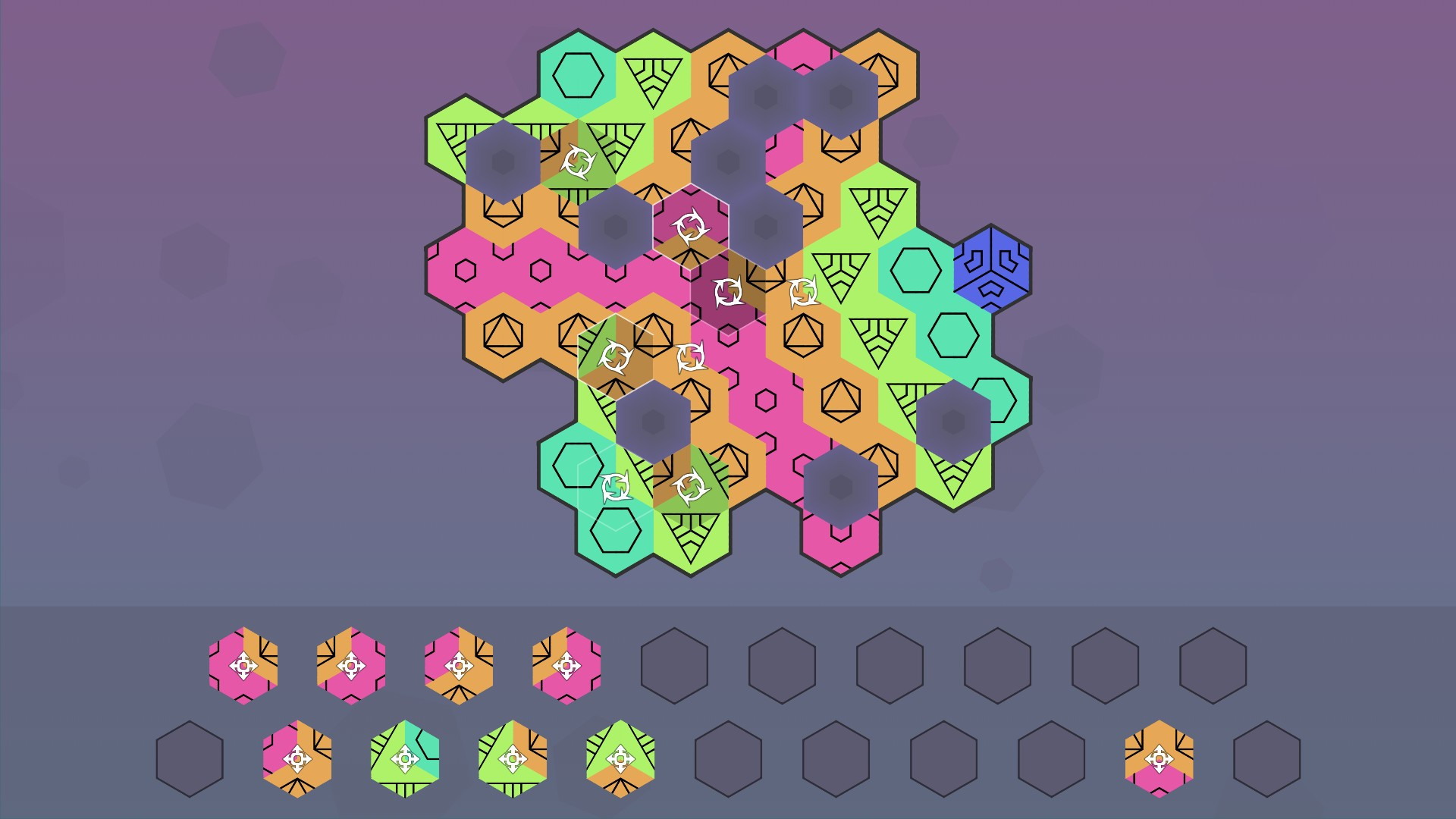 Aurora Hex - Pattern Puzzles - кадр 8