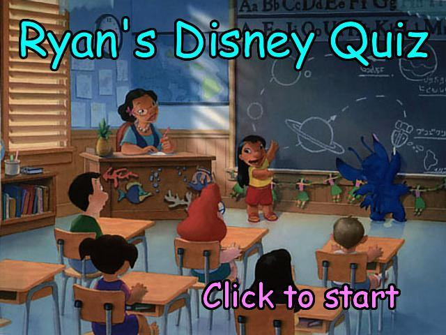 Ryan's Disney Quiz (itch) - кадр 1