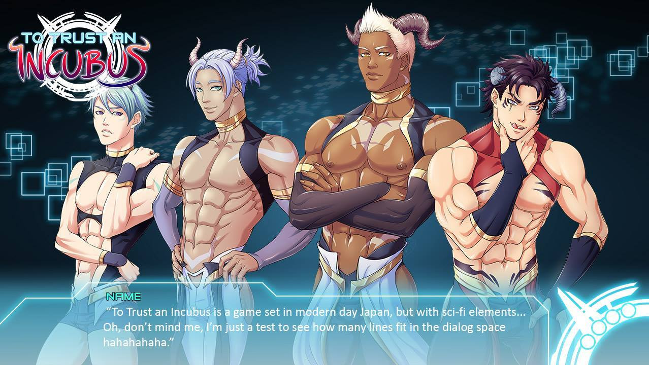 To Trust an Incubus Bara Yaoi BL Dating Sim Visual Novel (itch) - кадр 3