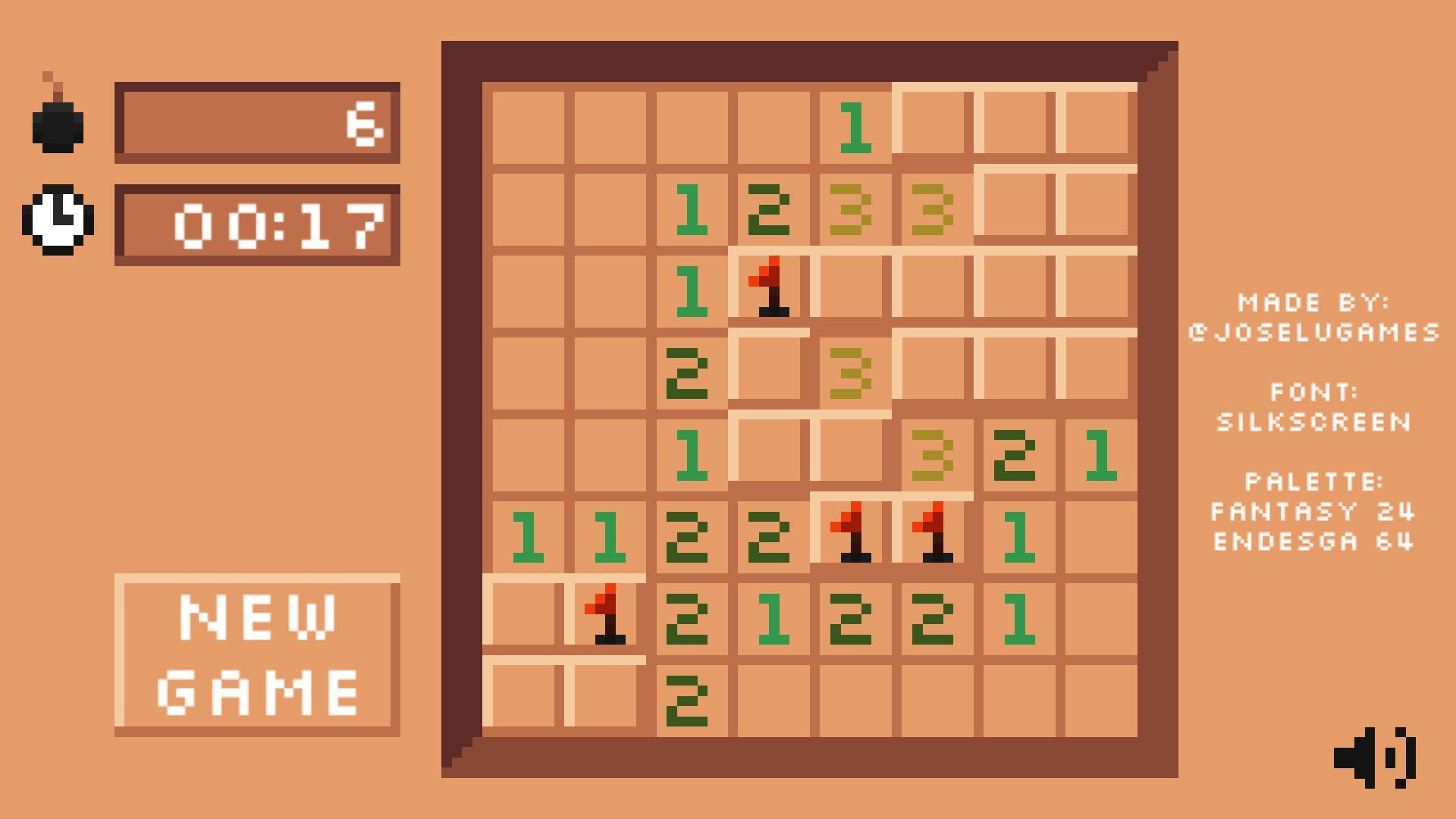 Pixel Minesweeper (JoseluGames) (itch) - кадр 3