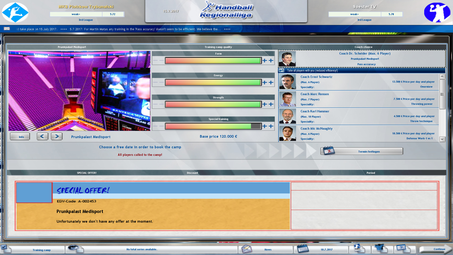 Handball Manager - TEAM - кадр 4
