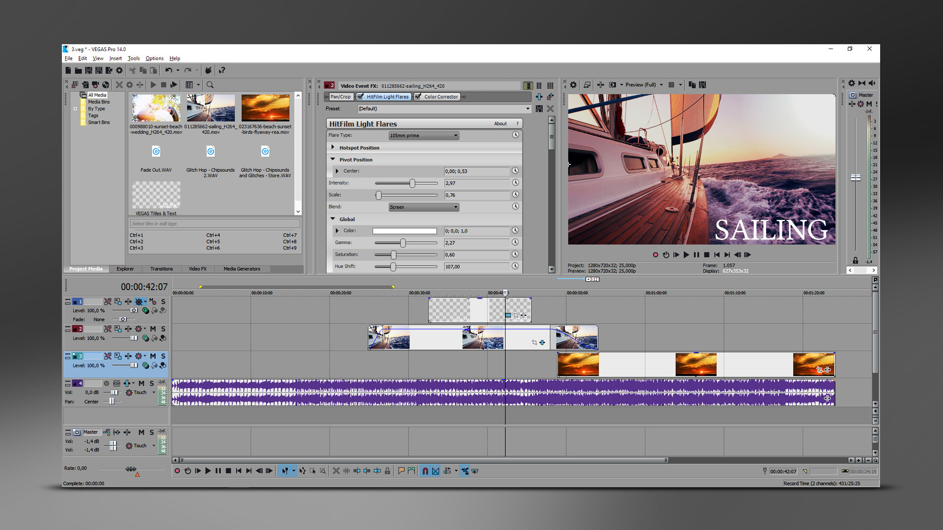 VEGAS Pro 14 Edit - кадр 5