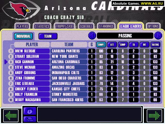 Backyard Football 2002 - кадр 10