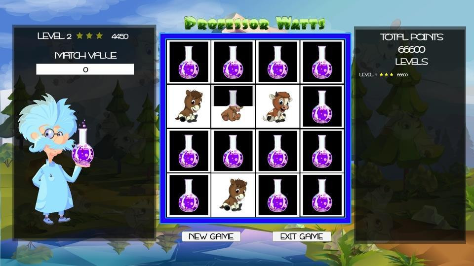 Professor Watts Memory Match: Cute Animals - кадр 5