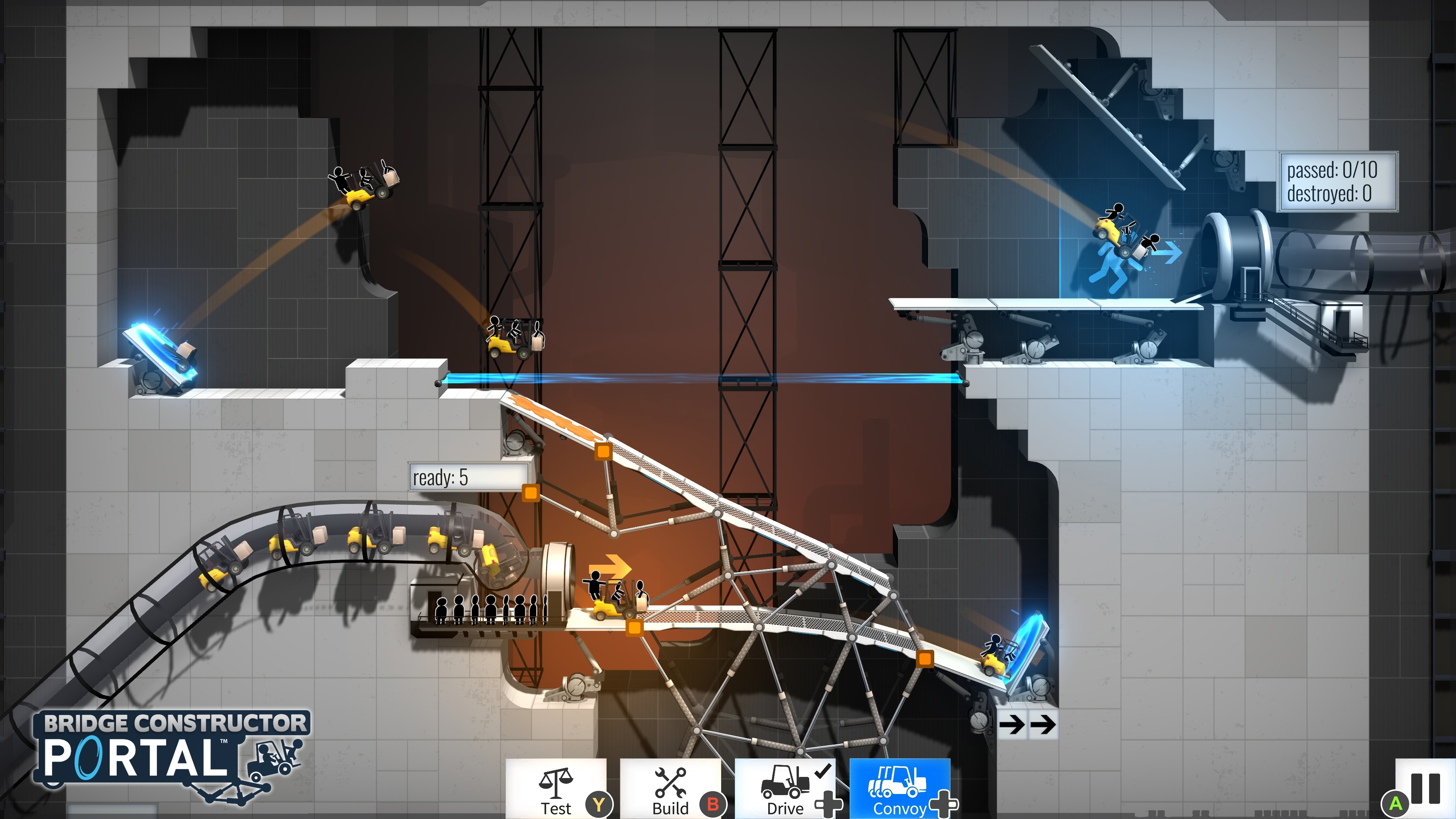 Bridge Constructor Portal - кадр 8