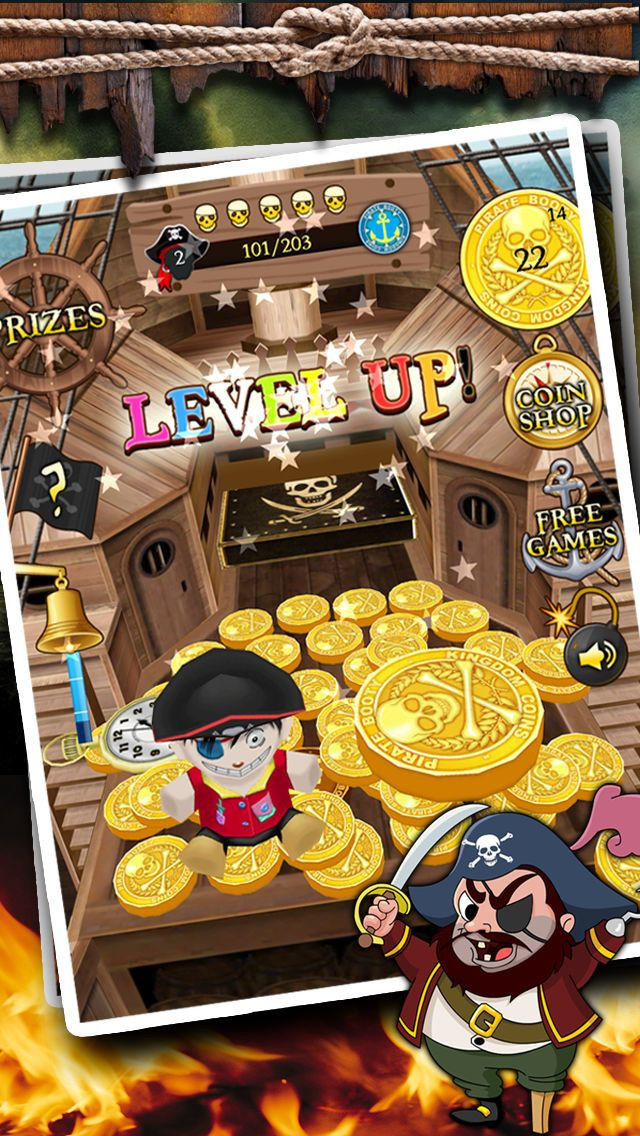 Kingdom Coins Pirate Booty Edition - Dozer of Coins Arcade Game - кадр 4