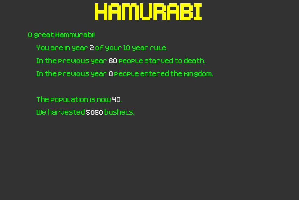 Hamurabi (Strani Anelli) (itch) - кадр 3