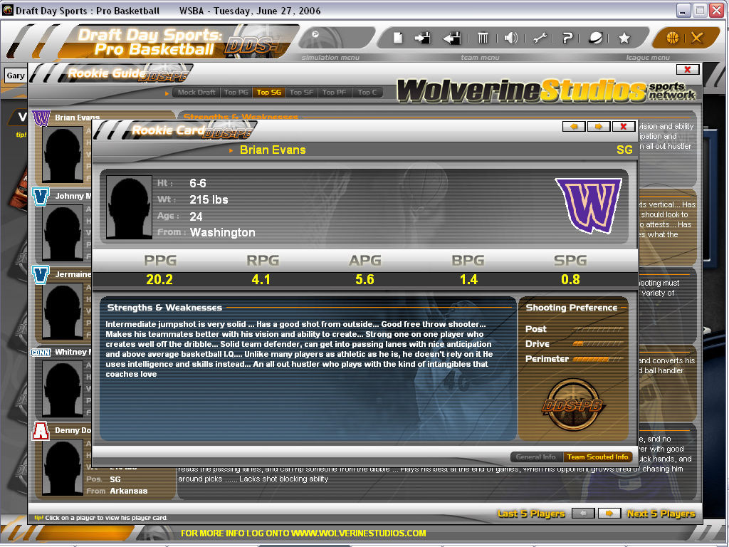 Draft Day Sports: Pro Basketball - кадр 9