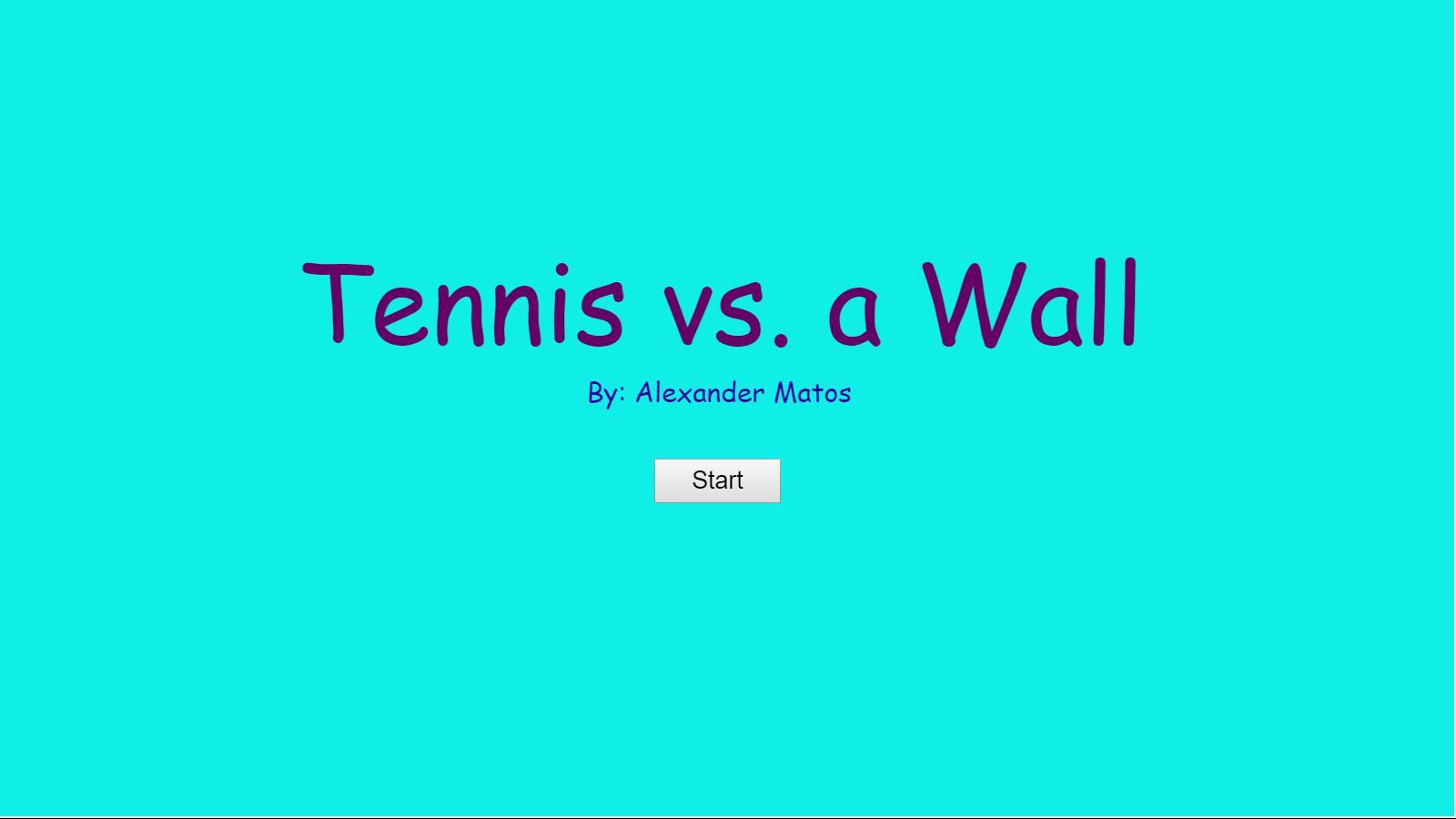Tennis vs. a Wall (itch) - кадр 1