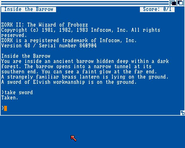 Zork II - кадр 5