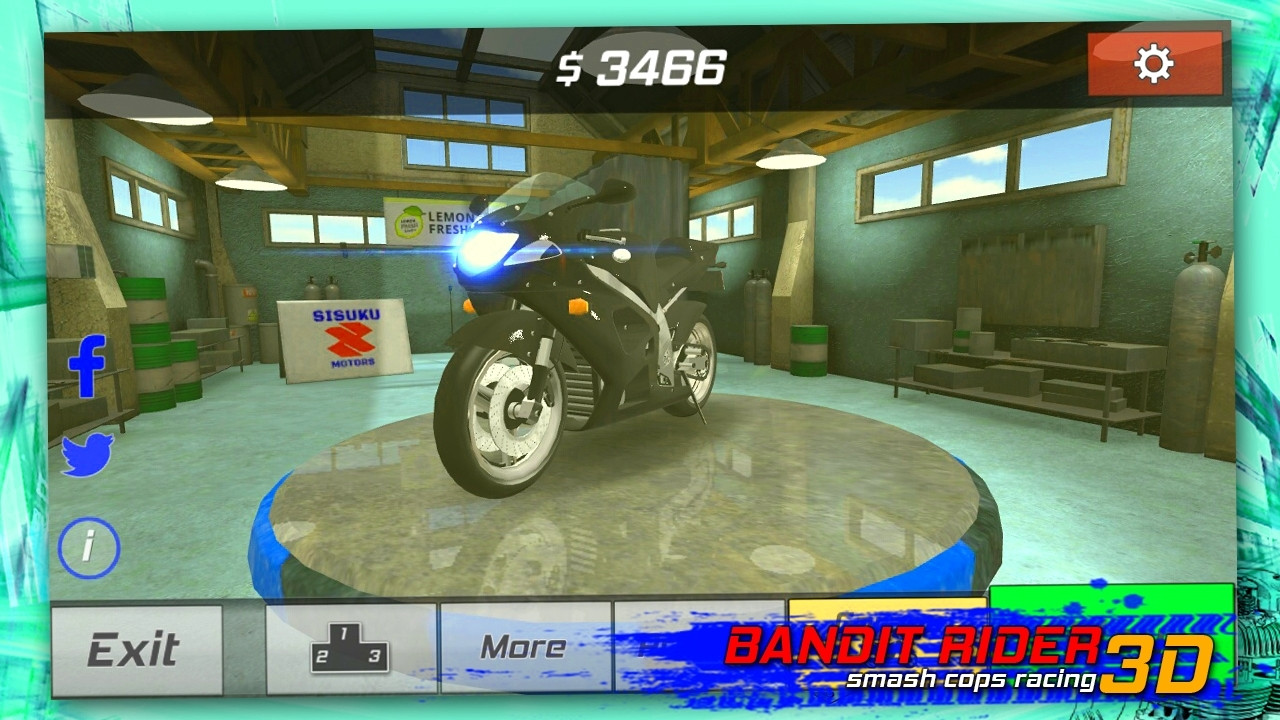 Bandit Rider 3D: smash cops racing (itch) - кадр 4