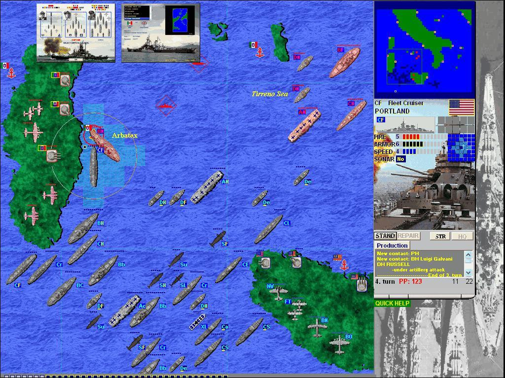 Battleship Game - Naval War WW2 (itch) - кадр 9