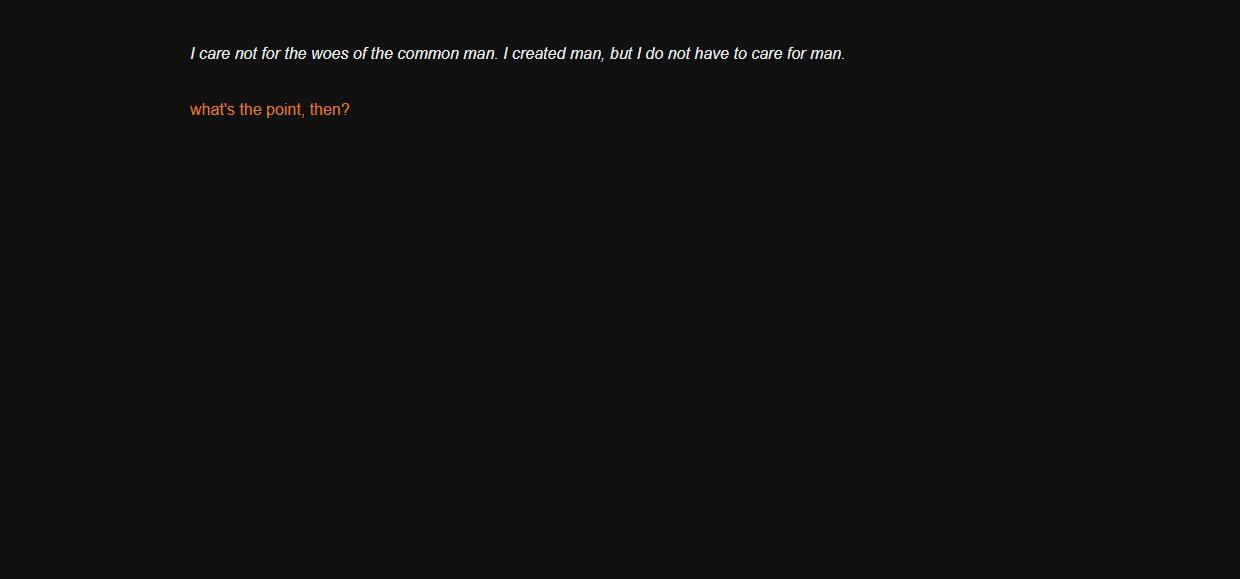 a conversation with a god (itch) - кадр 3