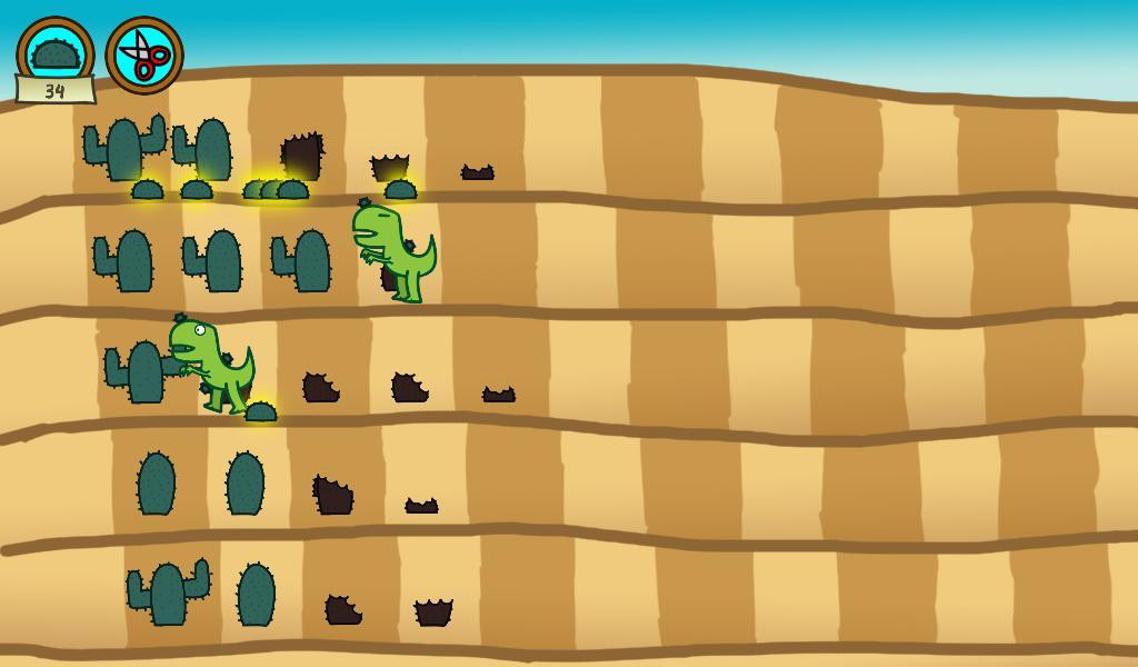 Cactus vs. Dinosaurs (Godot Wild Jam #6) (itch) - кадр 3
