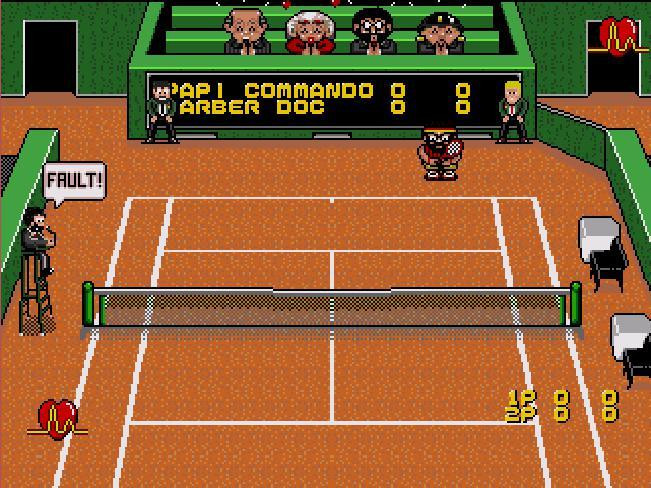 Papi Commando Tennis Demo BEX - Megadrive - NEW (itch) - кадр 4