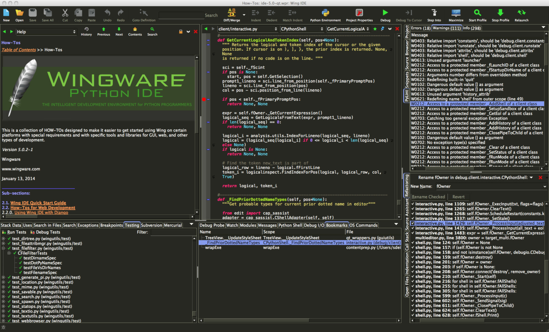 Wing IDE 5 - кадр 5