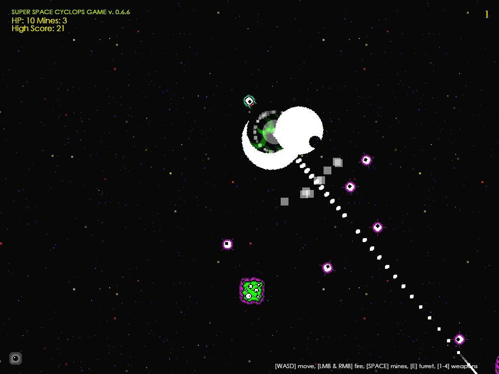 Super Space Cyclops Game (itch) - кадр 3