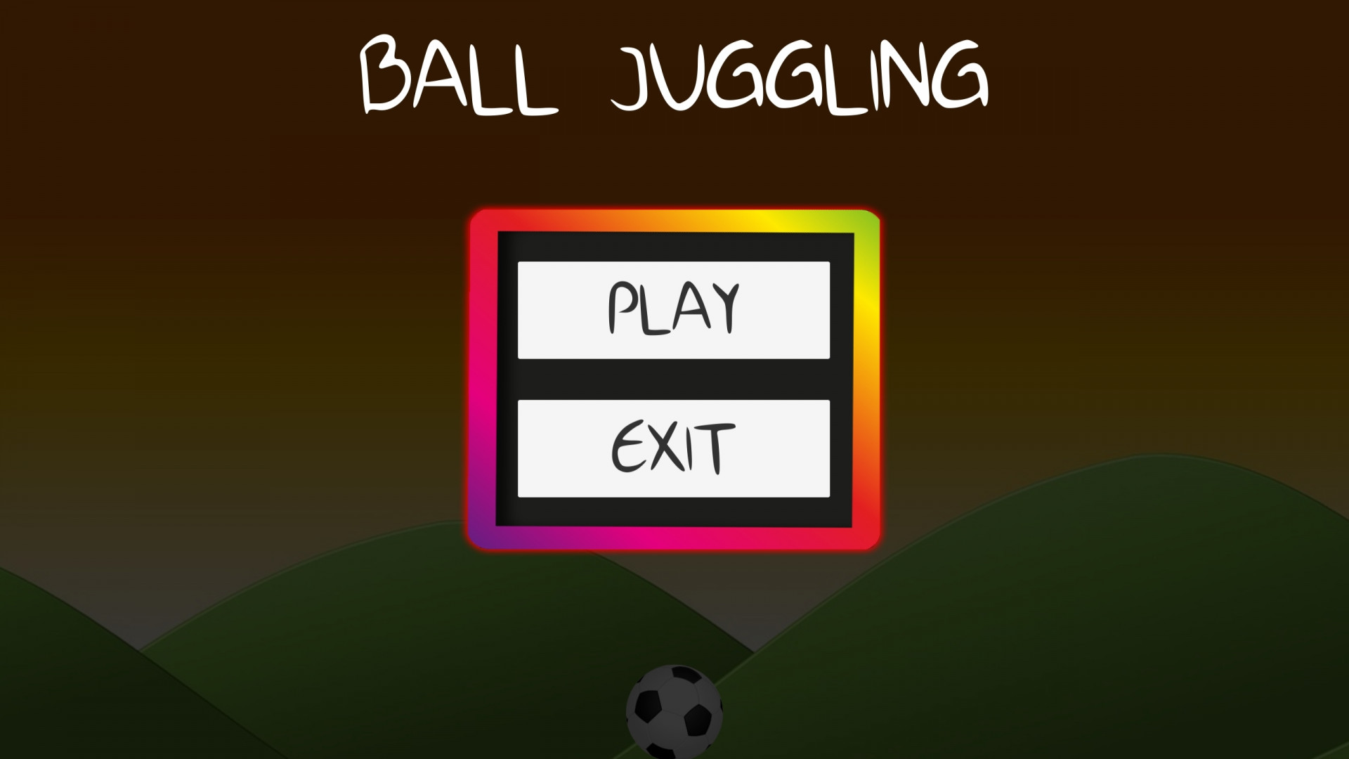 Soccer Ball Finger Juggling - flick the ball - mobile ready project (itch) - кадр 4