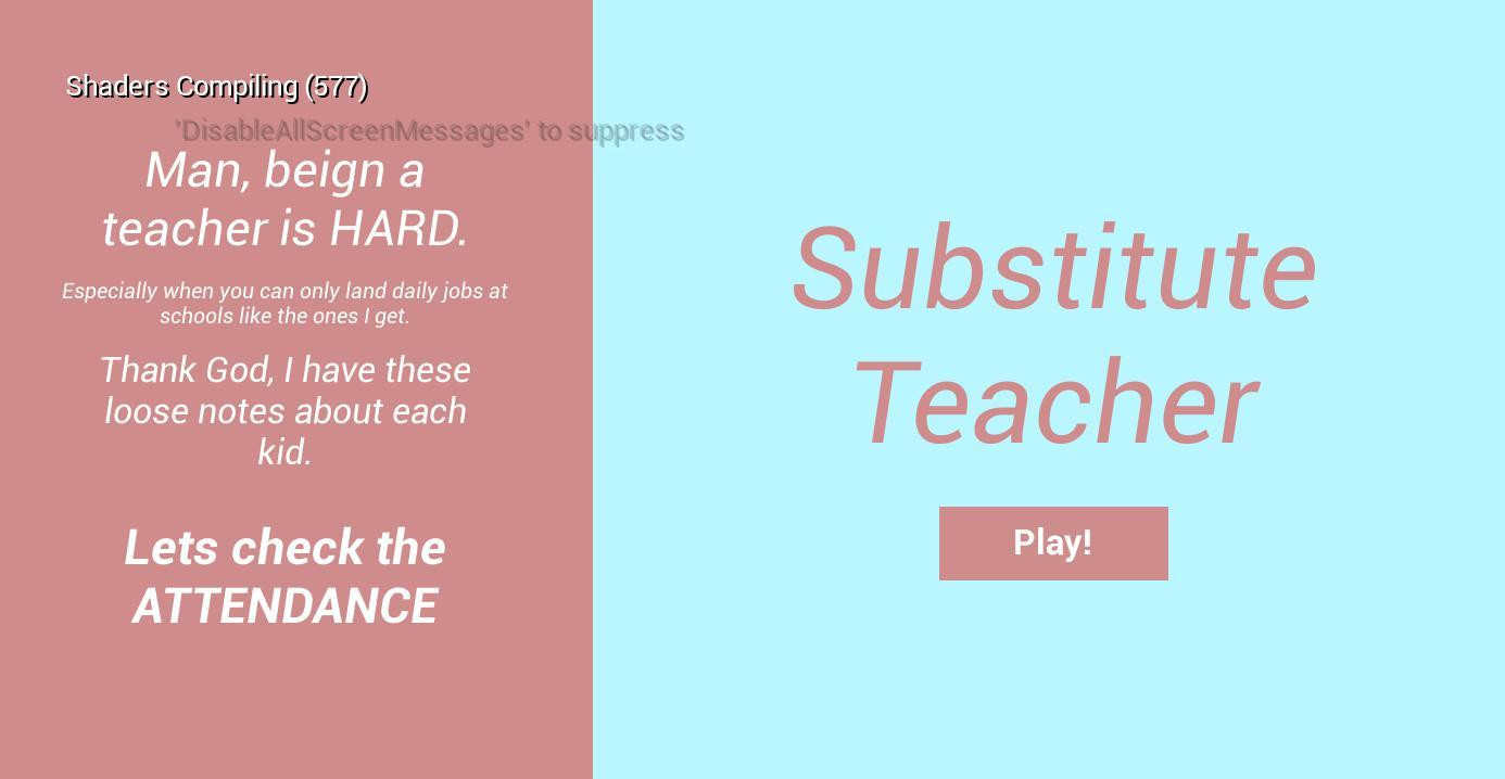 Substitute Teacher (itch) - кадр 4