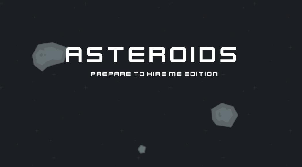Asteroids: Prepare to hire me edition (itch) - кадр 1