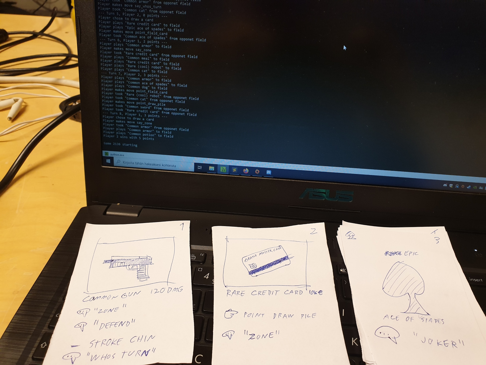 Professional card game prototype (itch, mikeful) - кадр 2