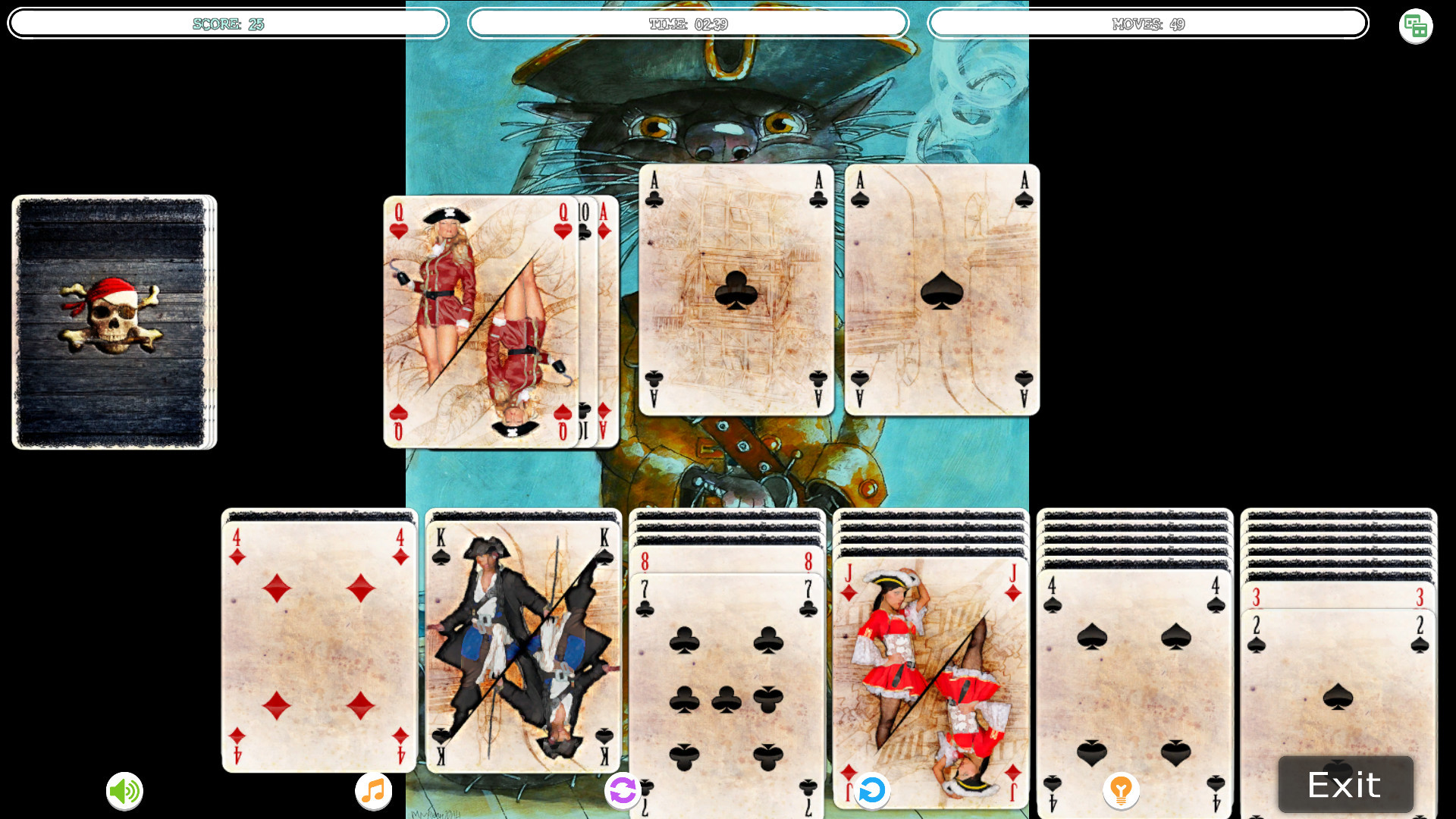 Solitaire - Cat Pirate Portrait - кадр 8