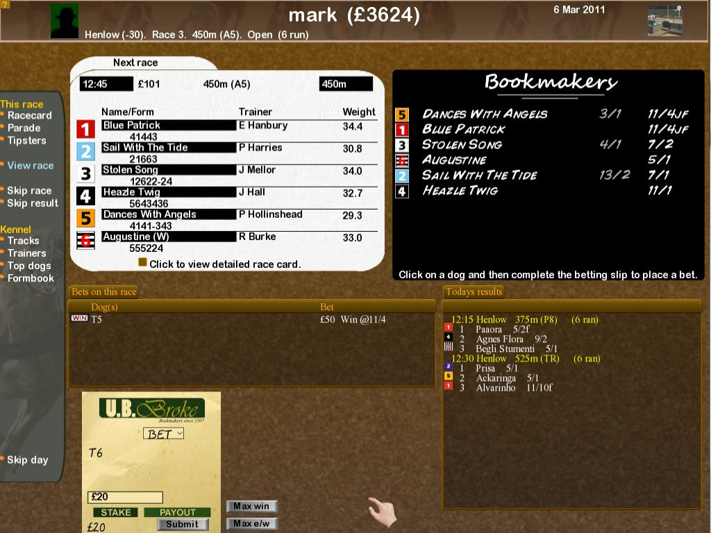 Greyhound Manager 2 - кадр 6