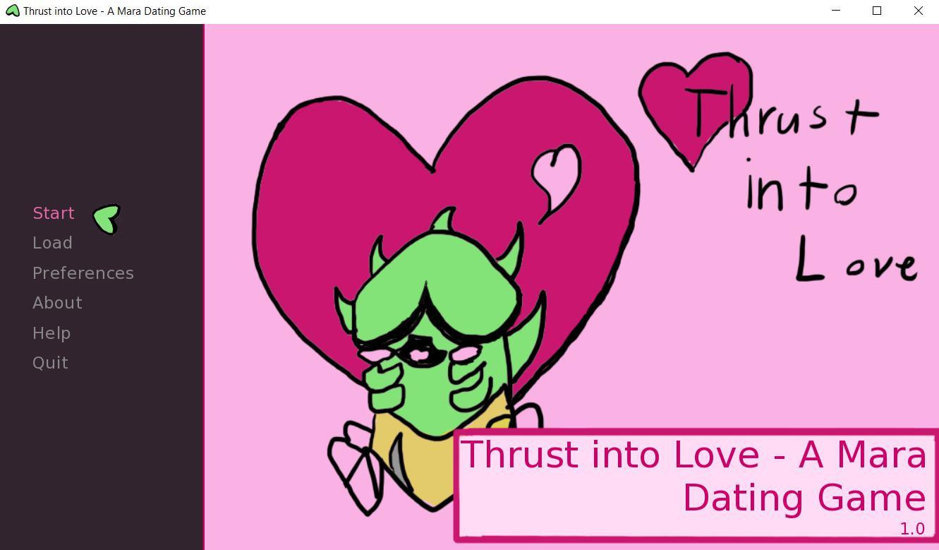 Thrust into Love - A Mara Dating Game (itch) - кадр 2