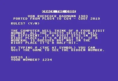Рецензии Crack the Code (Cout Games) (itch)
