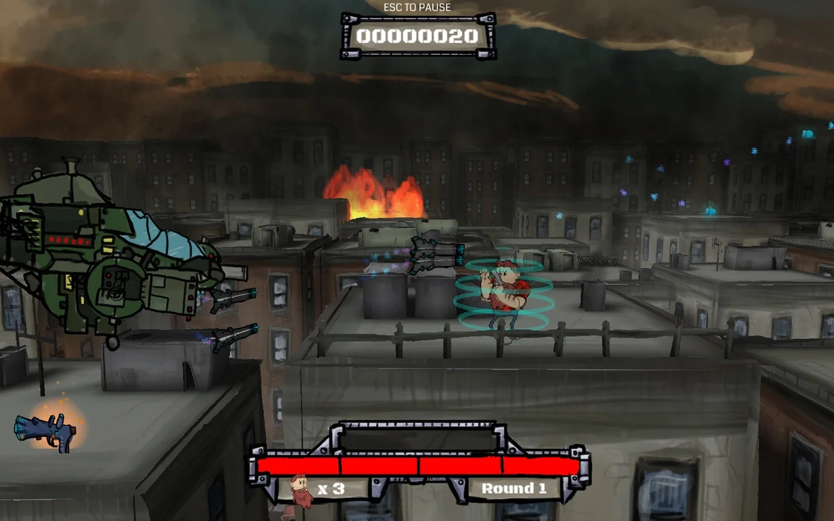Super Rooftop Chopper Fighter (itch)