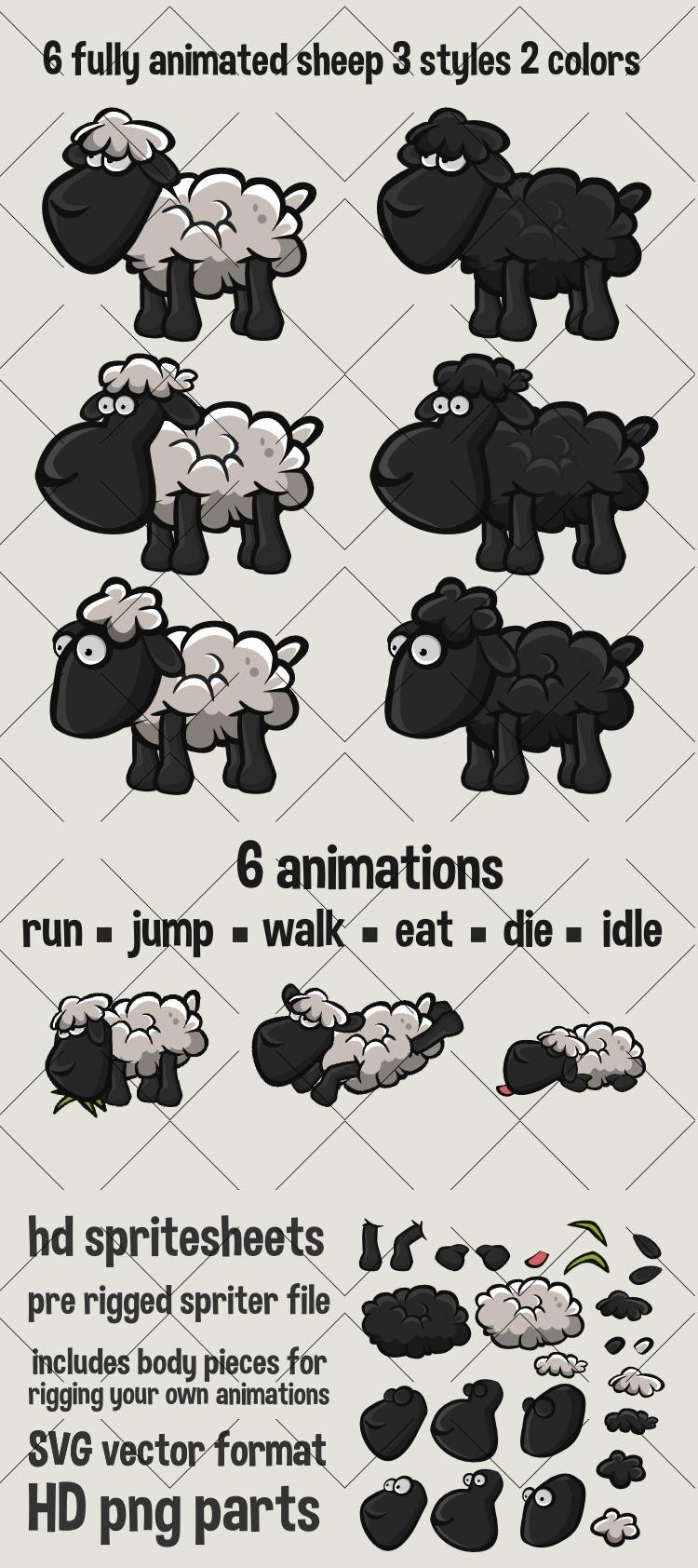 Animated sheep (itch) Animated sheep (itch)