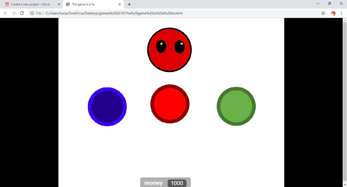 Button lies (itch)