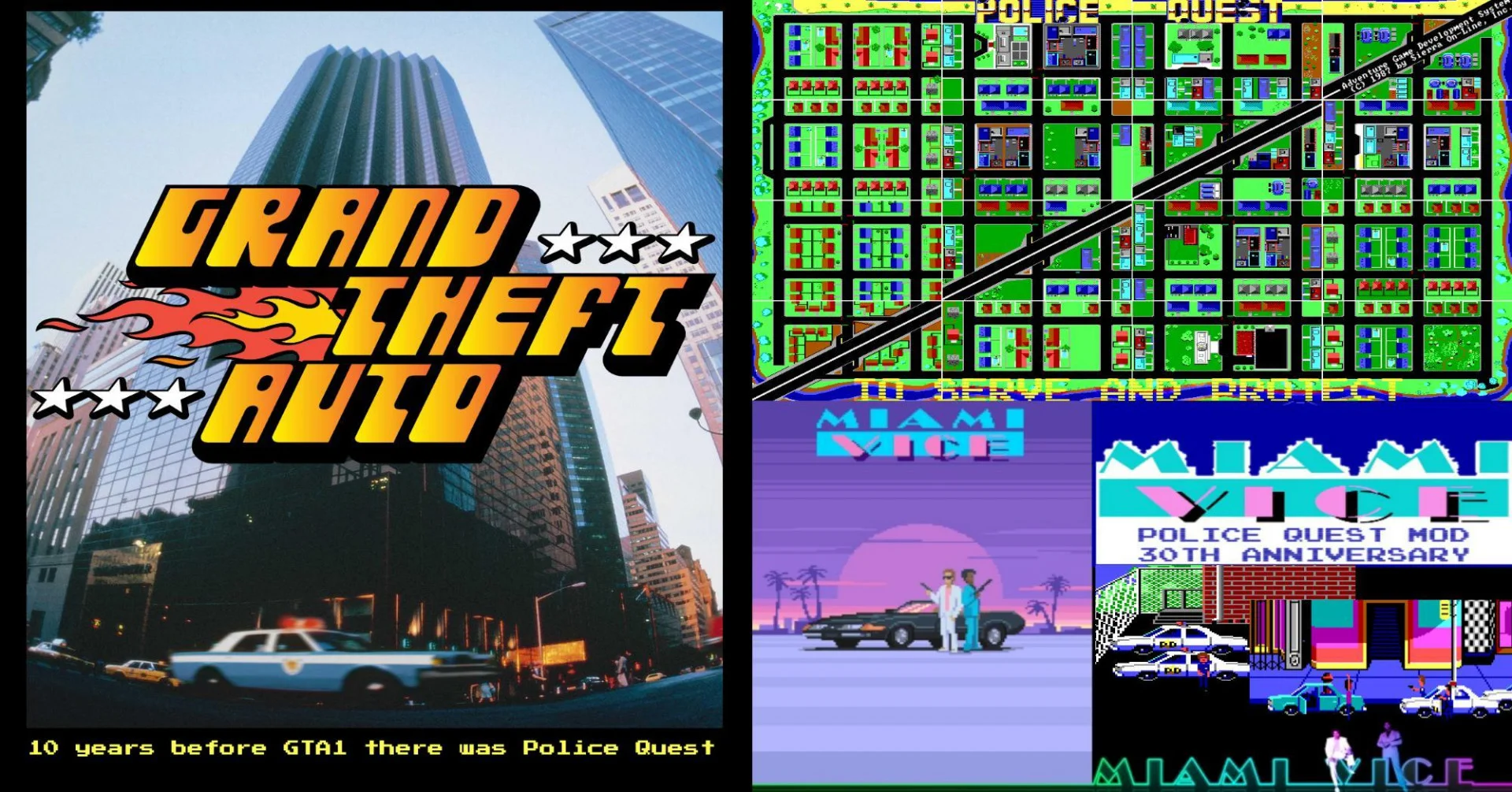 Police quest 1 - 30th anniversary Miami vice tweak (itch)