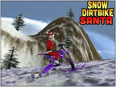 Snow Dirt Bike Santa Snow Dirt Bike Santa