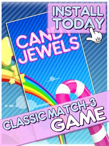Candy Jewels Mania Puzzle Game - Fun Sugar Rush Match3 For Kids HD FREE