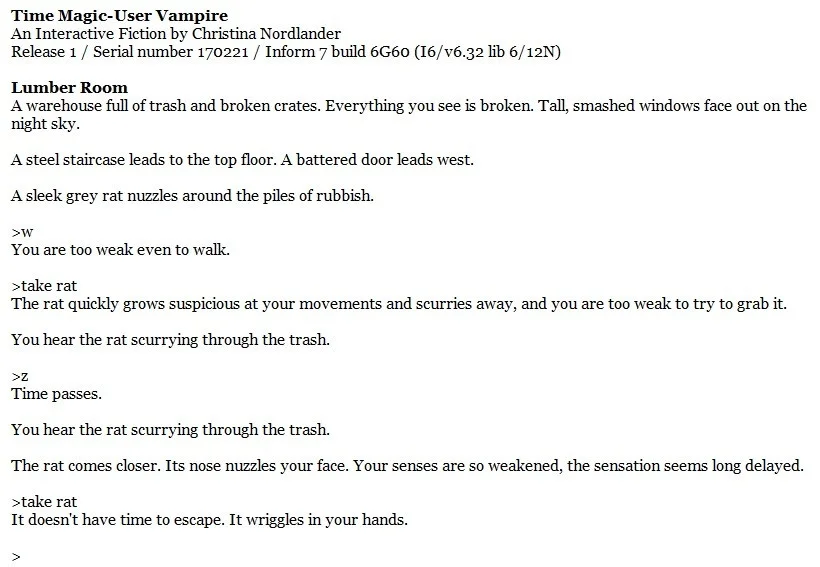 Time Magic-User Vampire (itch)