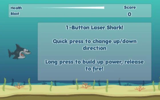 One Button Laser Shark (itch) One Button Laser Shark (itch)
