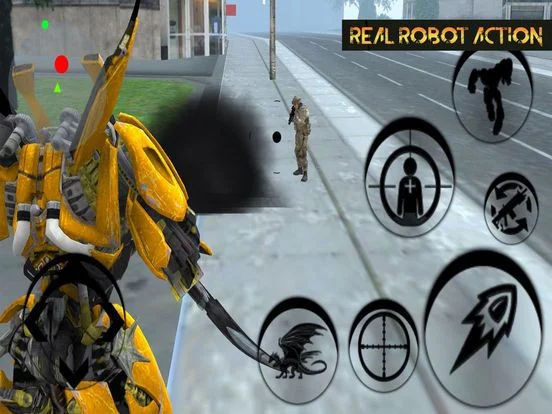 Futuristic Robot Fighting War Futuristic Robot Fighting War
