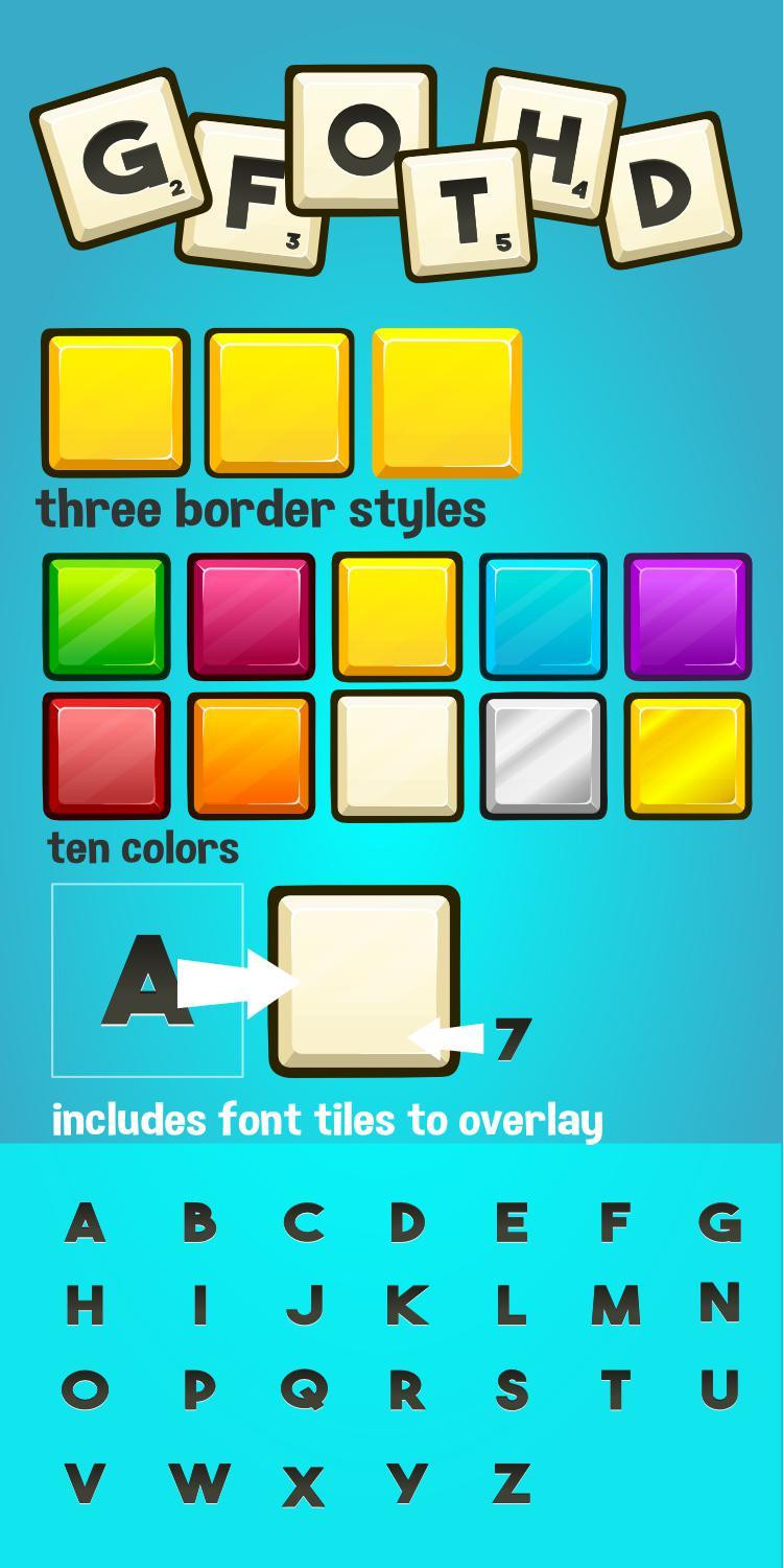 Word game tiles (itch) Word game tiles (itch)