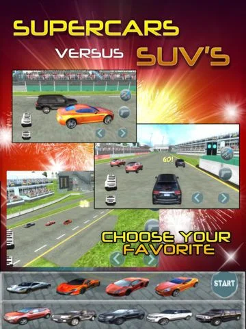 Supercar vs SUV Racing 3D Sim Supercar vs SUV Racing 3D Sim
