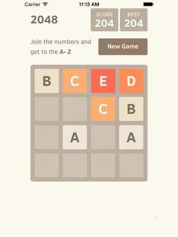 2048 Alphabet Edition