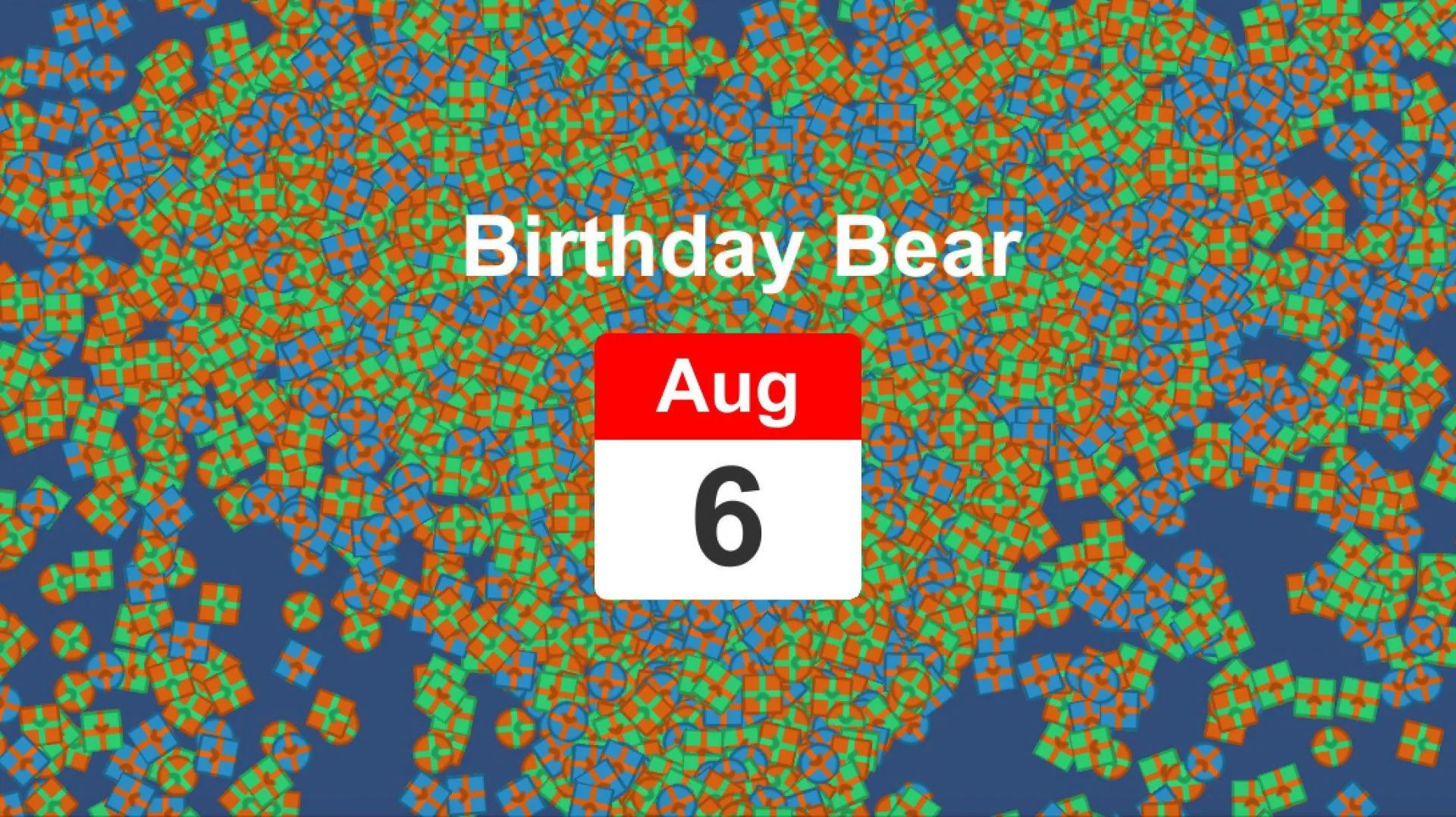 Birthday Bear (itch) Birthday Bear (itch)