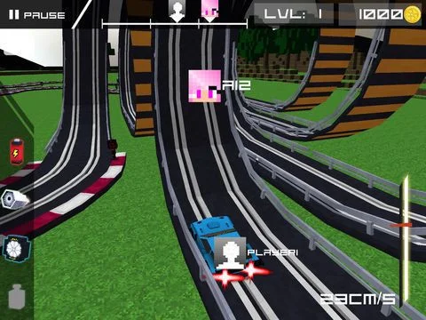 Blocky Cars Speed Racer - Underground Highway Reckless Edition