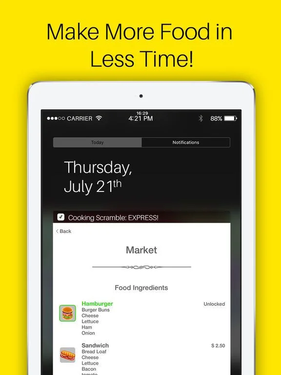 Cooking Scramble: EXPRESS! The Widget Food Making and Notification Center Game Cooking Scramble: EXPRESS! The Widget Food Making and Notification Center Game