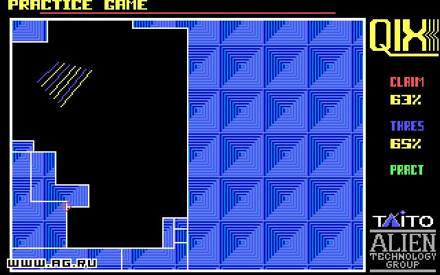 Рецензии Qix: The Computer Virus Game