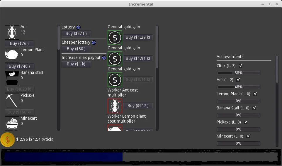 YAIC - Yet another idle clicker (itch)