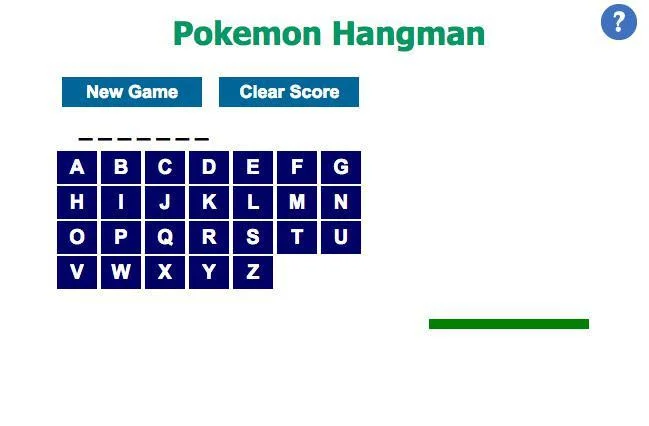Pokemon Hangman (itch)